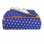 Bed cover double-sided BLUE STARS SPACE - image-1